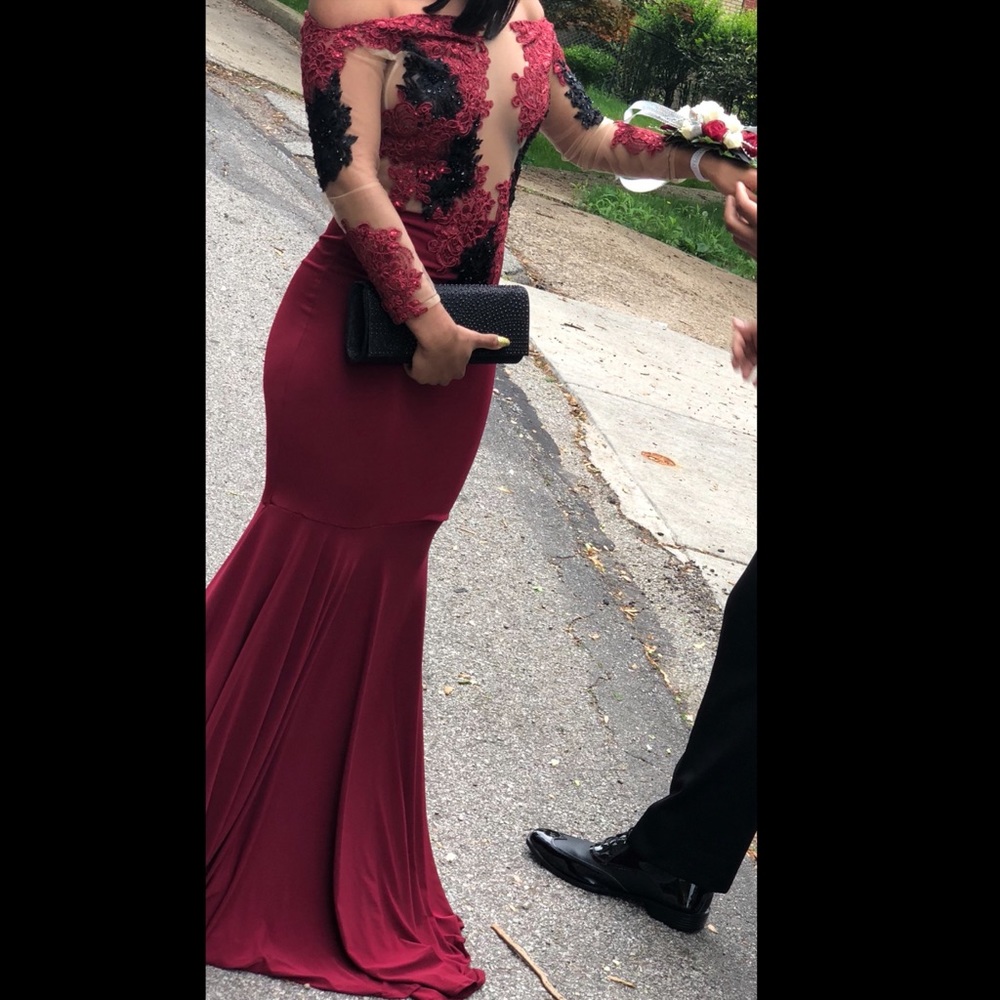 custom made off the shoulder prom dress
